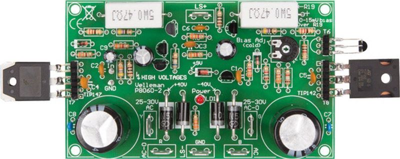 Whadda - Vermogensversterker - Discreet Design - 200 W