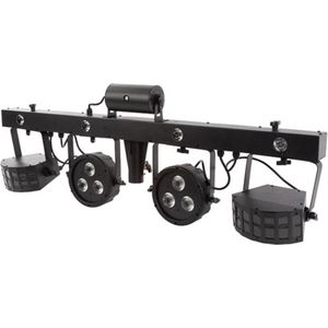 COMPACTE DJ-LICHTSET MET LASER - 2 LED-PAR  2 DERBY