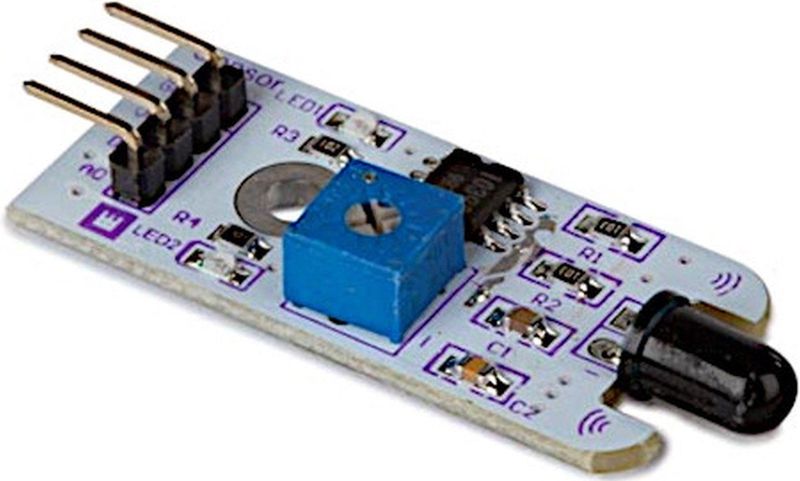 Whadda - Lichtsensor - Wit - Instelbare Gevoeligheid - On-board SMD-led