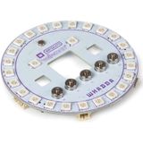 Whadda RGB-ledring shield voor micro:bit, 26 leds, microfoon, zoemer, eenvoudig te programmeren