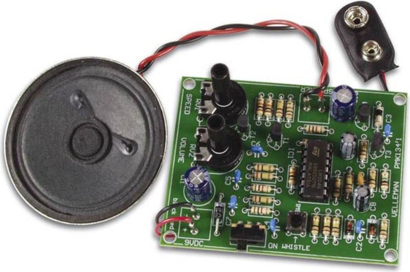 Whadda Soldeerkit, geluidengenerator, stoomlocomotief