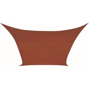 Perel Schaduwdoek, waterafstotend, 4 x 3 m, 160 g/m², polyester, rechthoek, terracotta