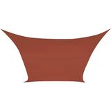 Perel Schaduwdoek, waterafstotend, 5 x 5 m, 160 g/m², polyester, vierkant, terracotta - rood Polyester GSS4500TR