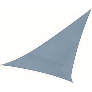 Perel Schaduwdoek, waterafstotend, 3.6 x 3.6 x 3.6 m, 160 g/m², polyester, driehoek, lichtgrijs