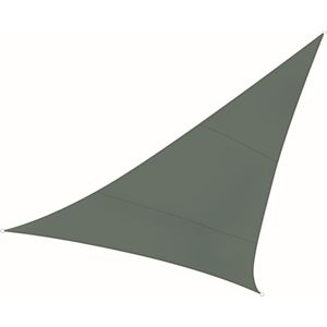 Perel Schaduwdoek, waterafstotend, 5 x 5 x 5 m, 160 g/m², polyester, driehoek, groengrijs