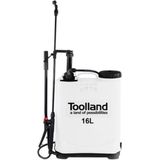 Toolland Rugspui - Sproeilan - 3 Sproeikoppe - Niveau-indicato - Draagrie - 16 Lite - Pompsystee