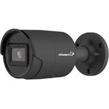 EtiamPro Cilindrische IP-netwerkcamera, bewakingscamera, 8 MP, IR-leds, nachtzicht 40 m, DarkFighter"" technologie, WDR-technologie, PoE-functie, app Guarding Vision, voor binnen en buiten, ingebouwde microfoon, zwart