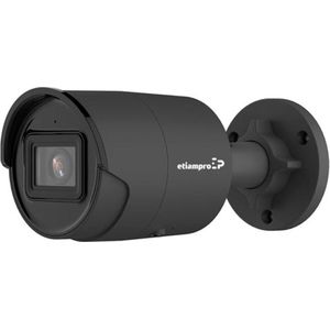 EtiamPro Cilindrische IP-netwerkcamera, bewakingscamera, 8 MP, IR-leds, nachtzicht 40 m, DarkFighter"" technologie, WDR-technologie, PoE-functie, app Guarding Vision, voor binnen en buiten, ingebouwde microfoon, zwart