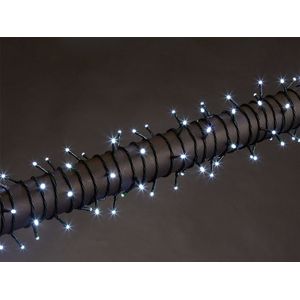 Stella LED, lichtslinger, 8 m, 120 leds, koudwit, groene kabel, voor binnen en buiten, 24 V