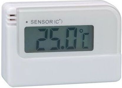 Perel Digitale mini-thermometer, met lcd-display, meetbereik -30 tot +50 °C, wit