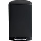 Perel - Pedaalemmer - Mat Zwart - Met Uitneembare Emmer - Inhoud 30 Liter