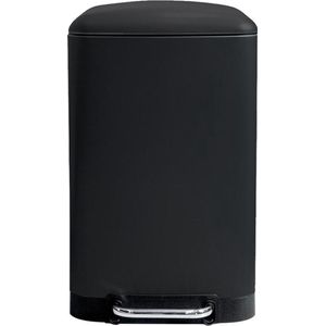 Perel - Pedaalemmer - Mat Zwart - Met Uitneembare Emmer - Inhoud 30 Liter