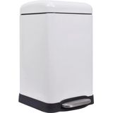 Perel - Pedaalemmer - Wit - Met Uitneembare Emmer - 20 Liter