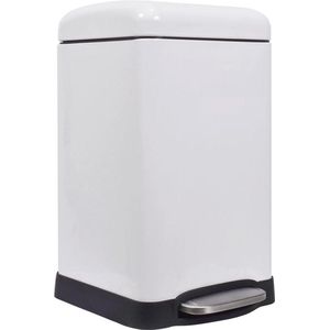 Perel - Pedaalemmer - Wit - Met Uitneembare Emmer - 20 Liter