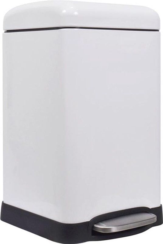 Perel - Pedaalemmer - Wit - Met Uitneembare Emmer - 20 Liter