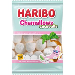 Haribo Chamallows Cocoballs - snoep met kokossmaak - zak à 1000g