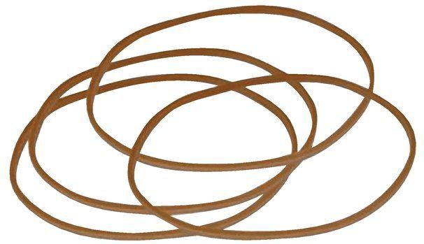 Elastiek standard 18 80x1.5mm 10kg 33300st bruin