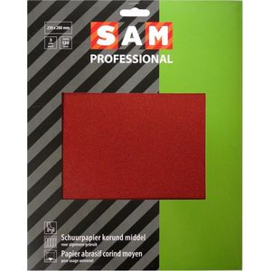 SAM professional schuurpapier droog korund middel - 3 stuks