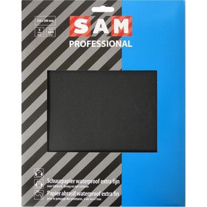 SAM professional schuurpapier waterproof extra fijn - korrel 600 - 5 stuks