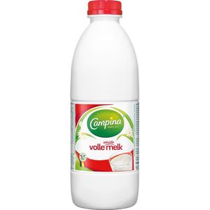 Campina volle melk, 1 liter, pak van 6 stuks