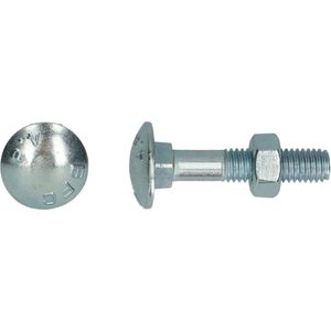 pgb-Europe PGB-FASTENERS | Houtbout 4.8 DIN 603/555 M 10x90 Zn | 100 st 603001010000903