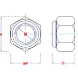 PGB-Europe - PGB-FASTENERS - Zeskantborgmoer - Staal - Verzinkt Cr3+ - 200 st