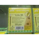 Pgb-Europe - PFS+ - Spaanplaatschroef - VZK-T Ø 6,0x80 - Geel Verzinkt - 200 st