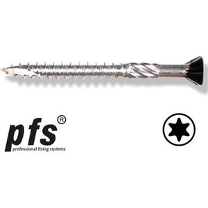 PFS Potdekselschroef 5x50 RVS zwart Torx 200st