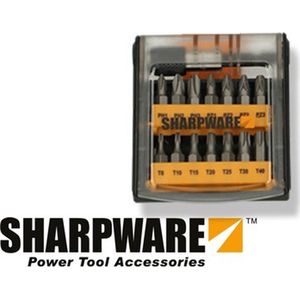 Sharpware - Bitset 15 Delig - Torx - Inclusief Bithouder