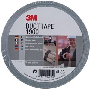 3M 1900 - Duct tape - 50 mm x 50 m - Zilver x 5stuks