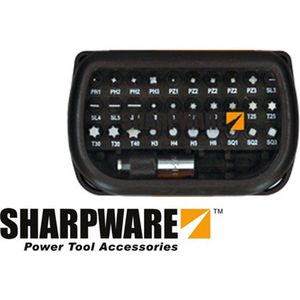 Sharpware - Bitset 31 delig - Torx met Bithouder - Inclusief Magnetische Bithouder