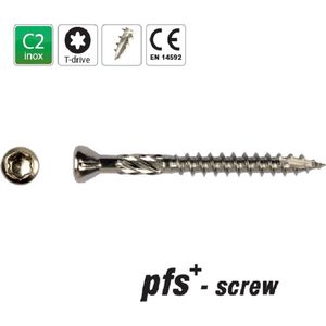 PFS - houtschroeven - schroef - 5x50 deeldraad Tx - 200 stuks