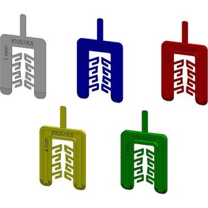HAPAX - uitvulplaatjes groen 5mm - zak 20 stuks