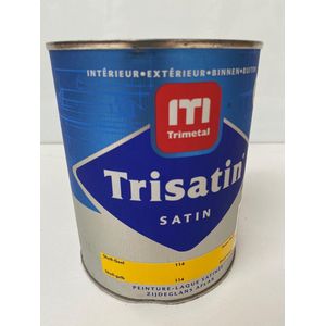 Trimetal | Zijdeglans Aflak - Binnen & Buiten - 1L - Shell-Geel