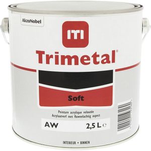 Trimetal soft muurverf 2.5L wit