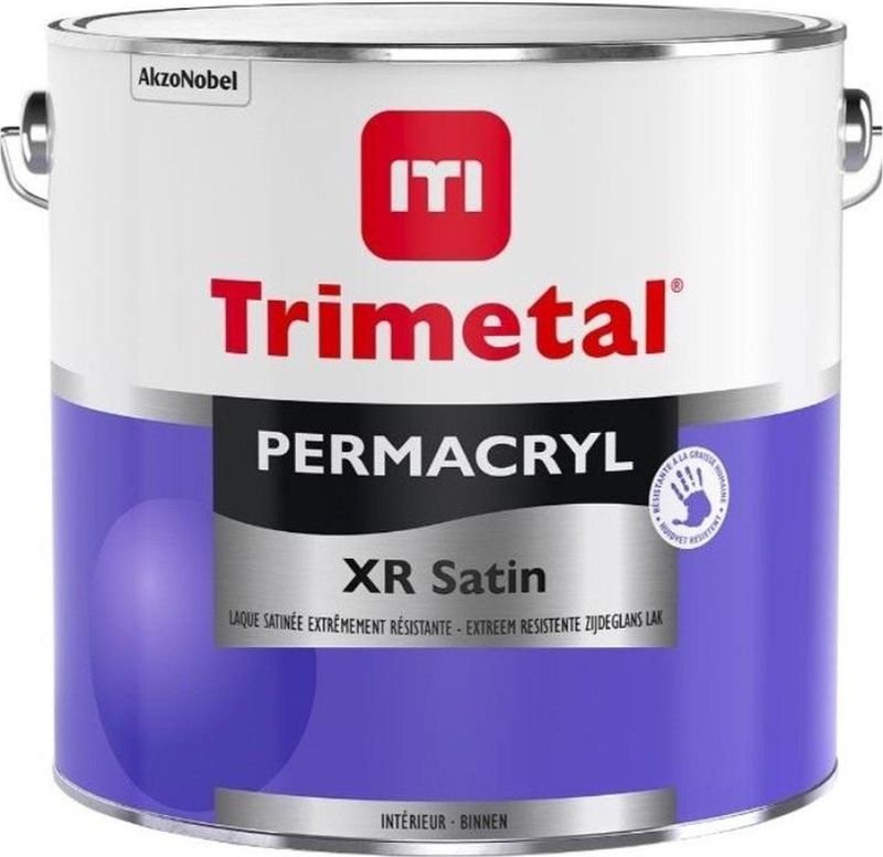 Trimetal - Permacryl XR Satin - Lak - Zijdeglanzend - Watergedragen