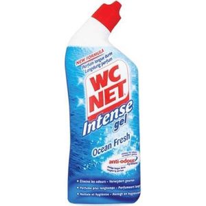 WC NET toiletreiniger Intense Ocean Fresh, fles van 750 ml