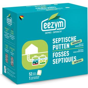 Eezym - Biodegradatie Versneller - Septische putten - 52 oplosbare zakjes (1 jaar)