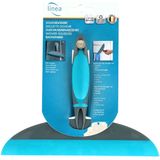 Linea Softwise Douchewisser Met Zuignap Blauw/Wit