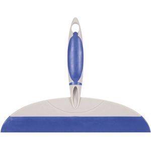 Linea Softwise Douchewisser Met Zuignap Blauw/Wit