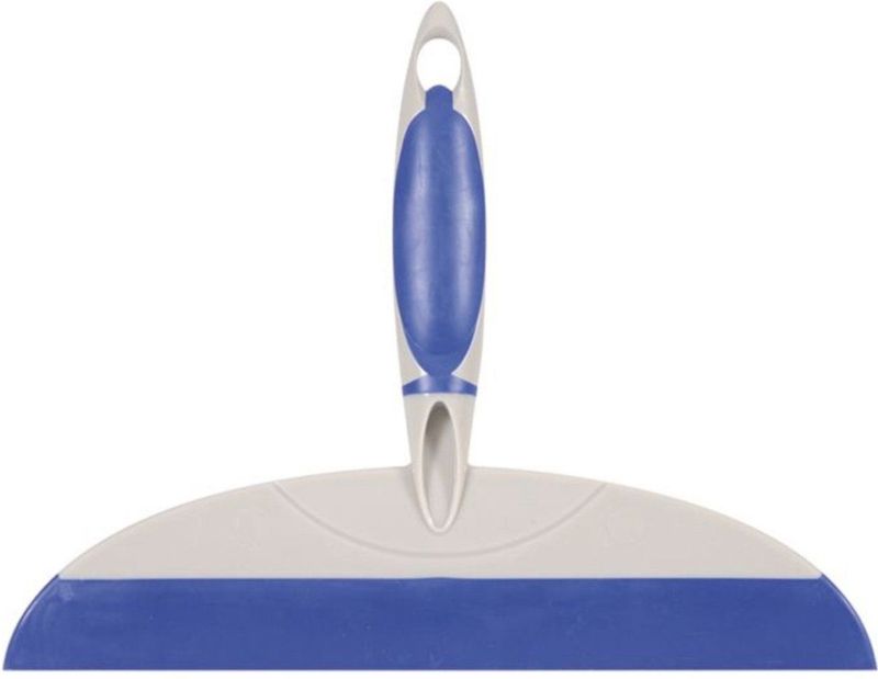 Linea Softwise Douchewisser Met Zuignap Blauw/Wit