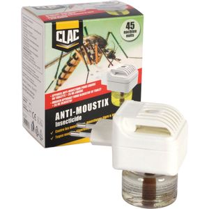 Clax Anti-Muggen Moustix - Muggen apparaat met 35 ml liquide + 1 x 35 ml navulling = goed voor 90 nachten!