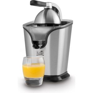 FRITEL Citruspers CP 4177 - Citrusknijper / Vruchtpers met hendel + Antidrup + Incl. 2 perskegels - Grijs