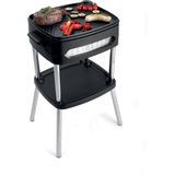 FRITEL Barbecue BBQ 3256 - Elektrische barbecue met deksel + 2000W + Grilloppervlakte 40x36cm + Afneembare grill - Zwart