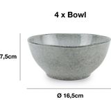 Salt & Pepper - Serviesset Artisan Green - 12-delig - Aardewerk