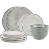 Salt & Pepper - Serviesset Artisan Green - 12-delig - Aardewerk