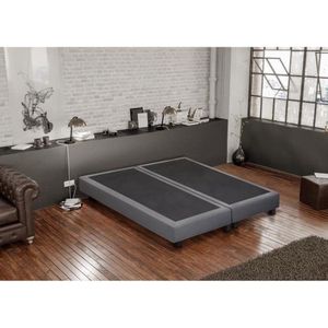 CREASOM bedbodems 2 x 90 x 200 - 14 vaste latten - GRIJS - SEQUOIA