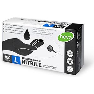 Klushandschoenen - Zwart - Nitril - 100 Stuks per Doos