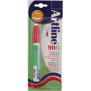 Permanent marker Artline 90N rood, op blister
