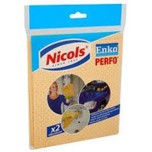 Nicols - Enka Perfo - Schoonmaakdoeken - 40 x 35 cm - 2 stuks